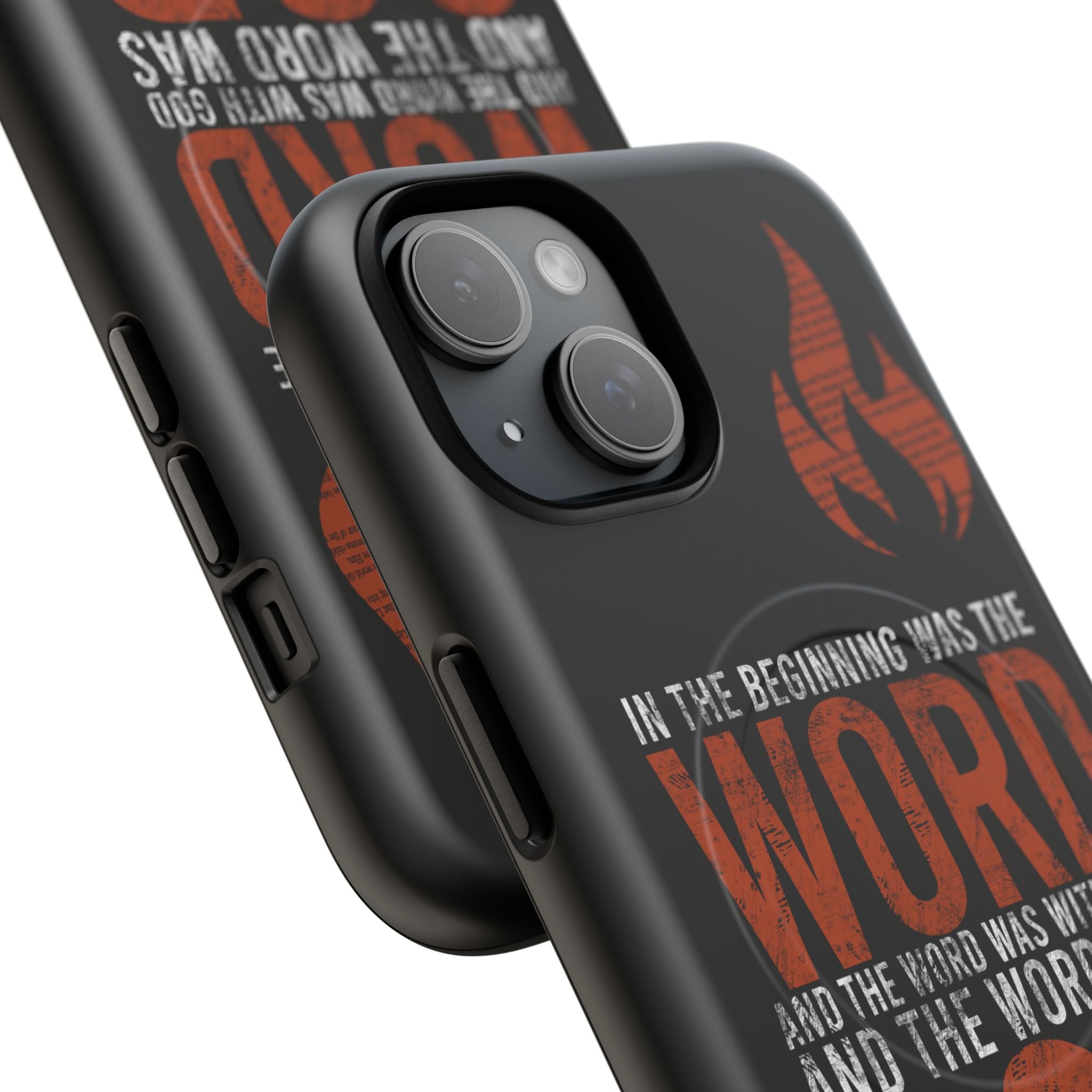 "The Word Was God" Refiner’s Fire Phone Case - Black Tough Magnetic Case