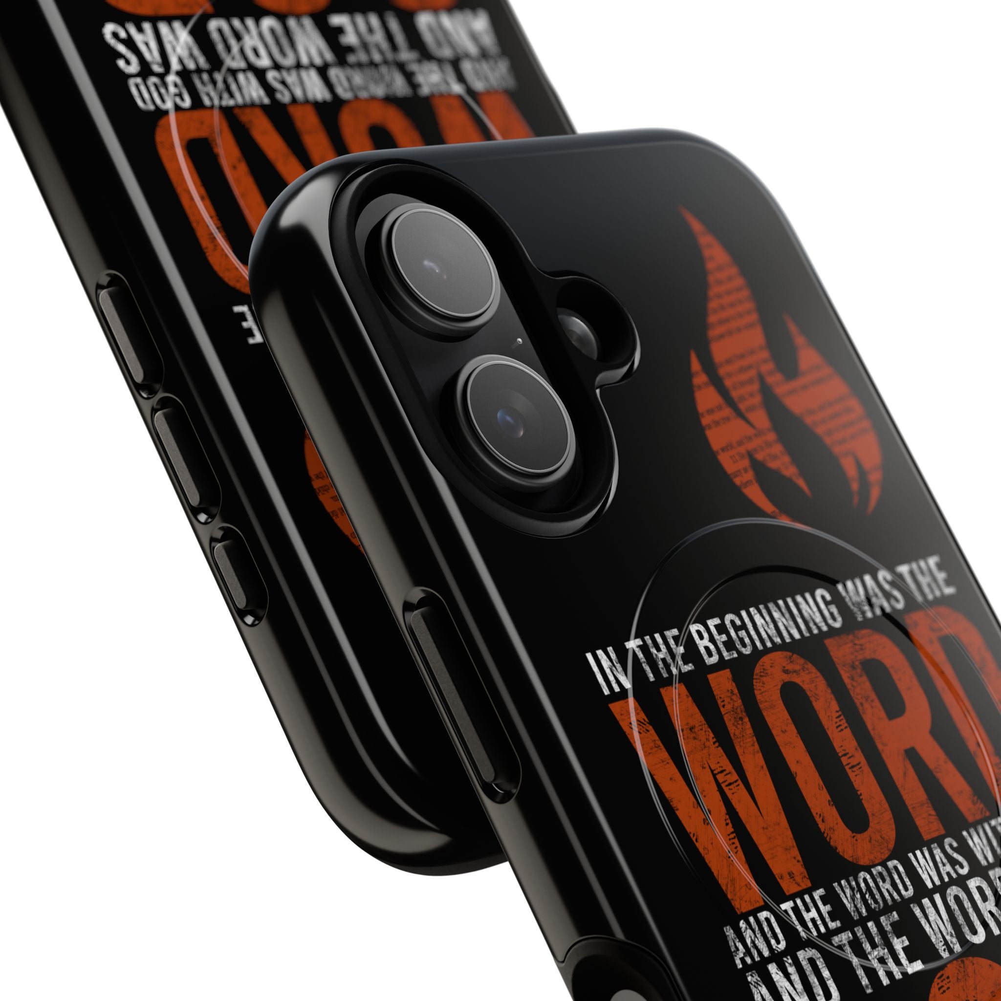 "The Word Was God" Refiner’s Fire Phone Case - Black Tough Magnetic Case