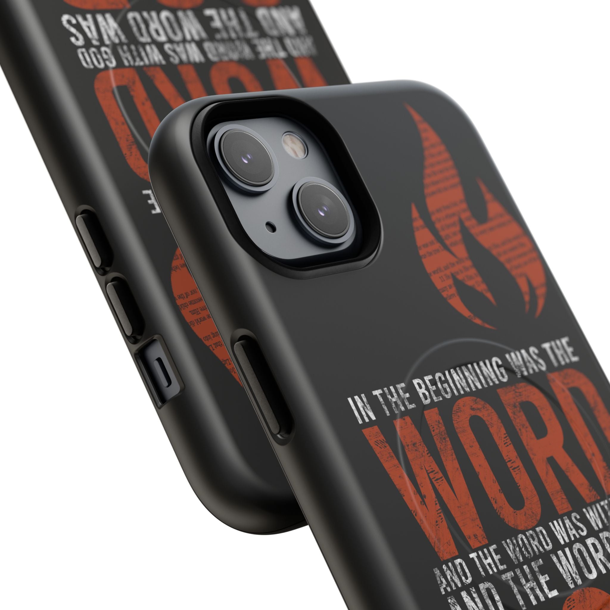 "The Word Was God" Refiner’s Fire Phone Case - Black Tough Magnetic Case