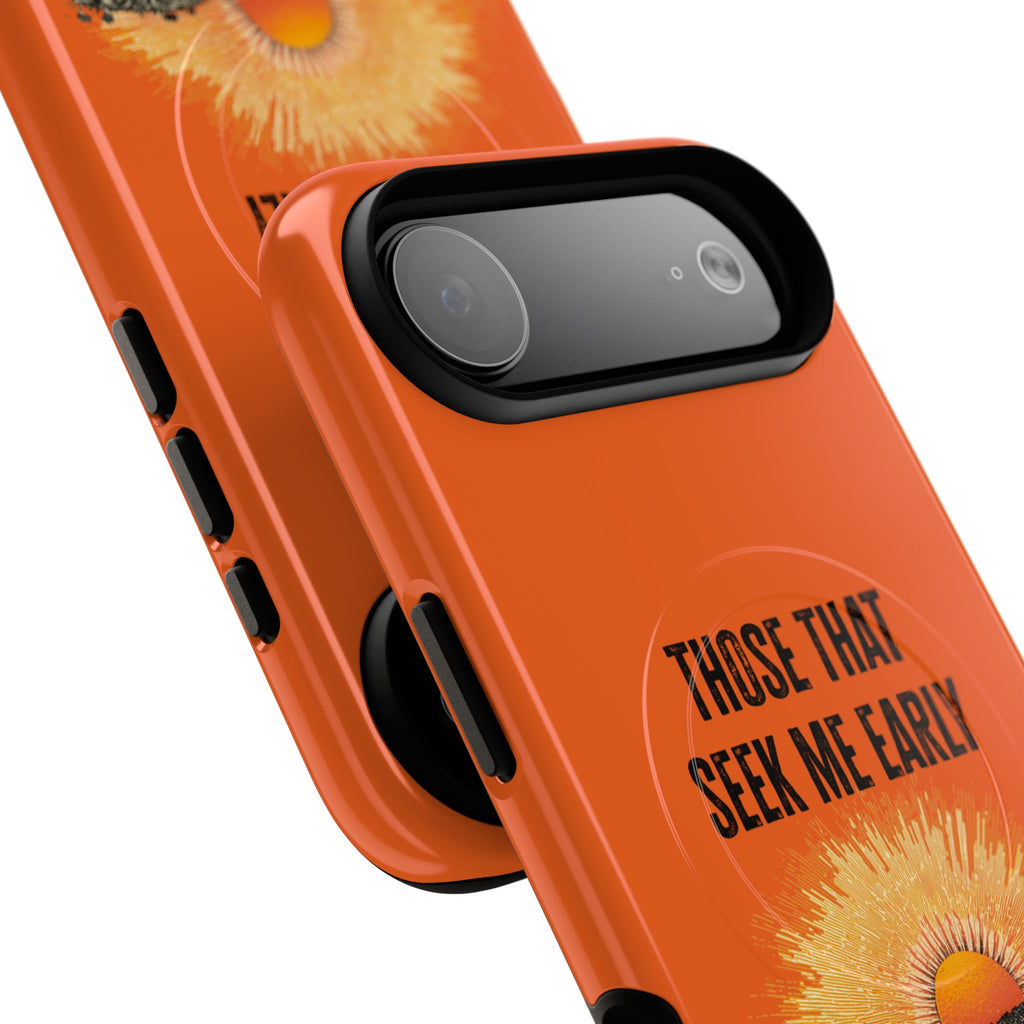 Seek Me Early—Tough Magnetic Cases (Orange)