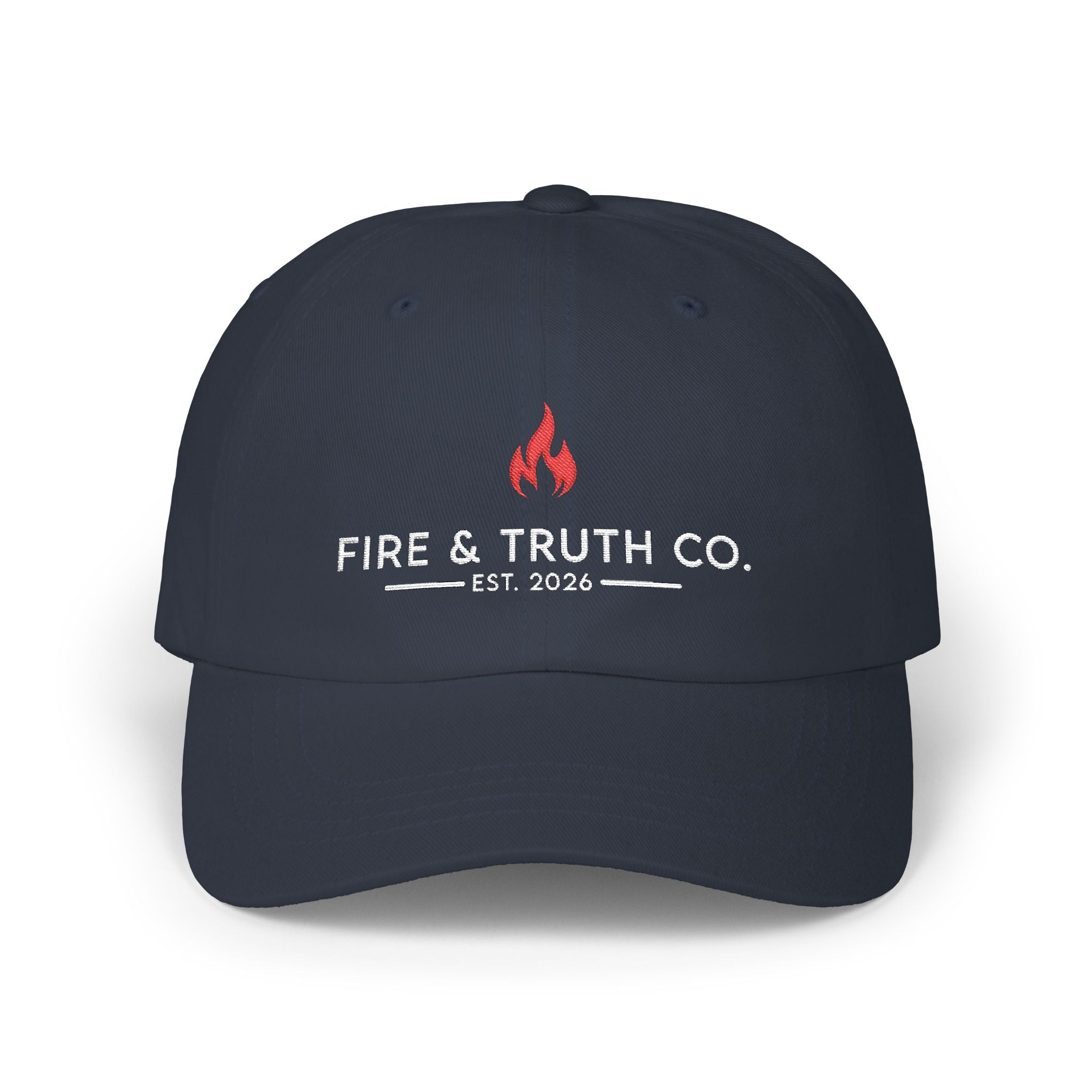 Fire + Truth Dad Cap (Yupoong 6245CM) | Embroidered Christian Hat