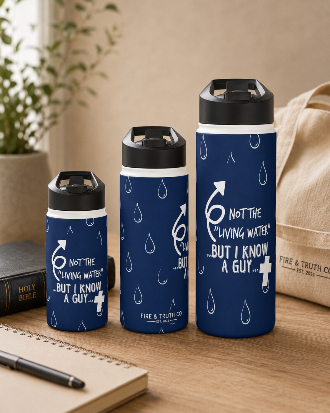 Not the Living Water Stainless Steel Bottle